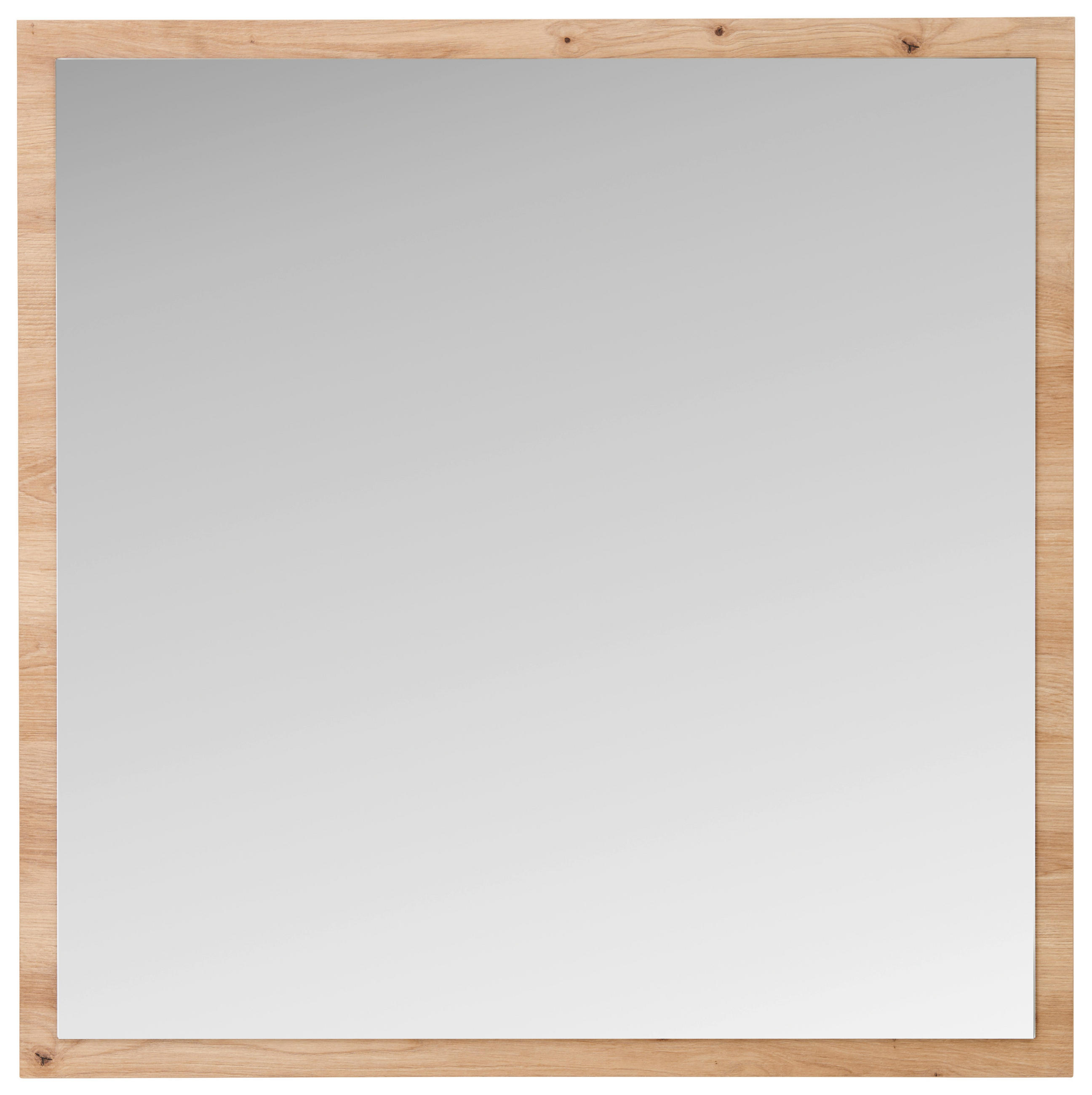 Carryhome Wandspiegel Eiche Artisan 80x80x2 cm