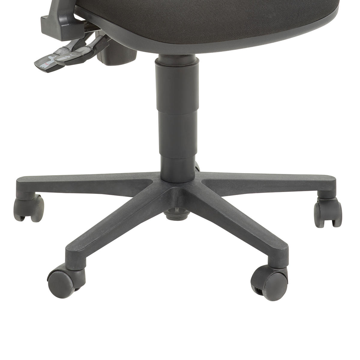 DREHSTUHL  in Flachgewebe, Netz Grau, Schwarz  - Schwarz/Grau, Modern, Kunststoff/Textil (46/97-109/46cm) - Topstar