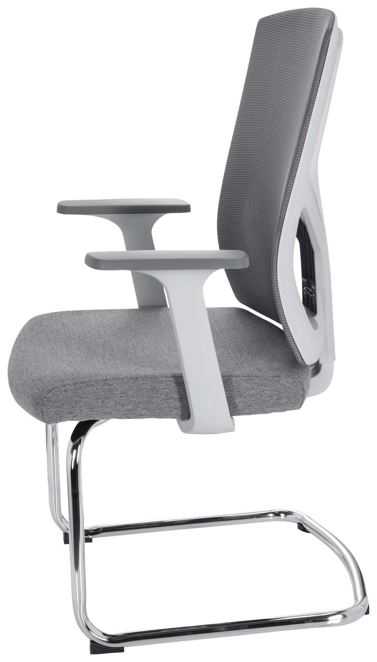 KONFERENČNÍ ŽIDLE - šedá, Moderní, kov/textil (62/106/66cm) - MID.YOU