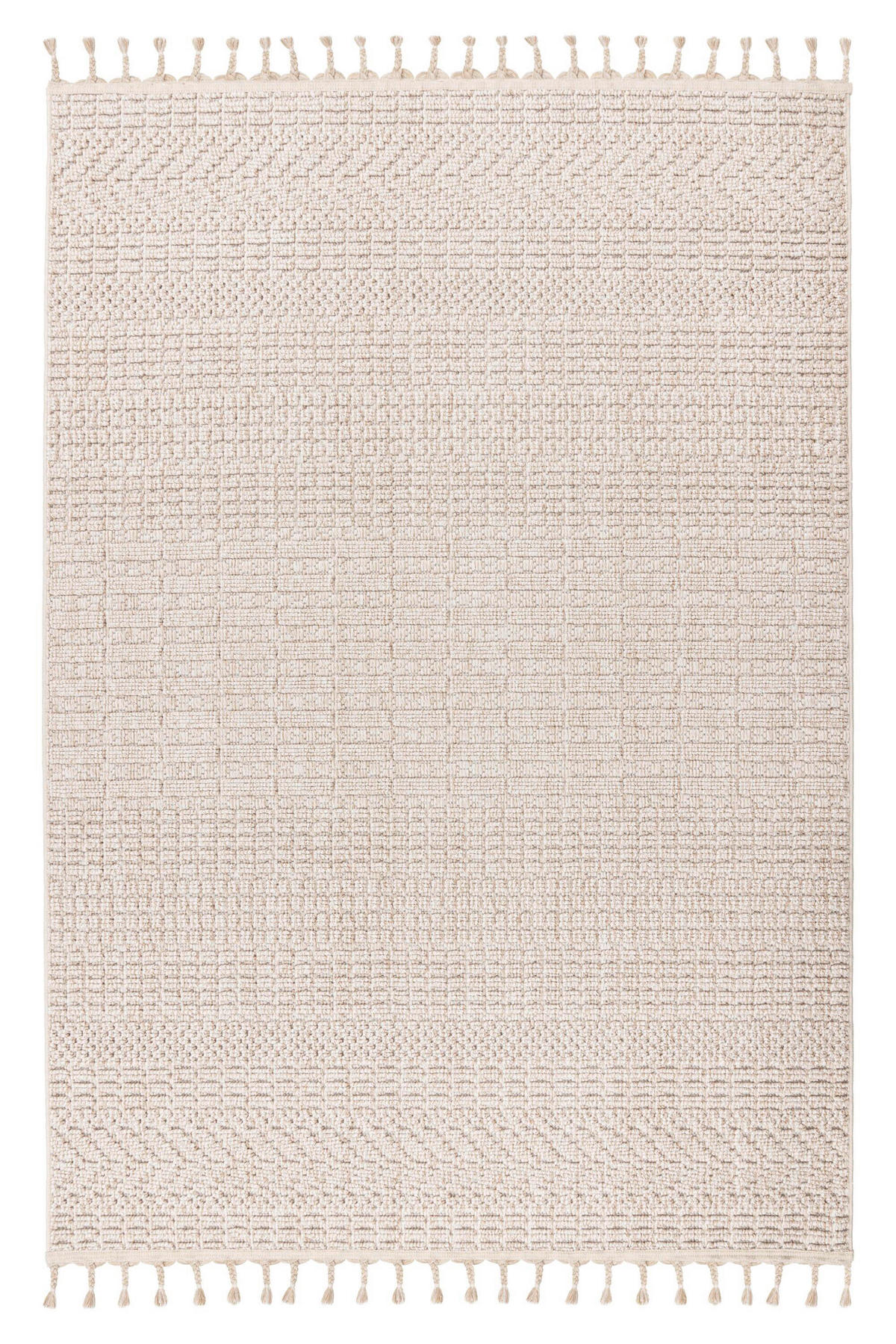 FLACHWEBETEPPICH 160/230 cm Beige rechteckig  - Beige, Basics, Textil (160/230cm) - Kayoom