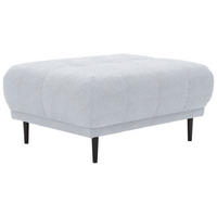 HOCKER in Textil Hellgrau  - Hellgrau/Schwarz, Design, Holz/Textil (93/45/77cm) - Stylife
