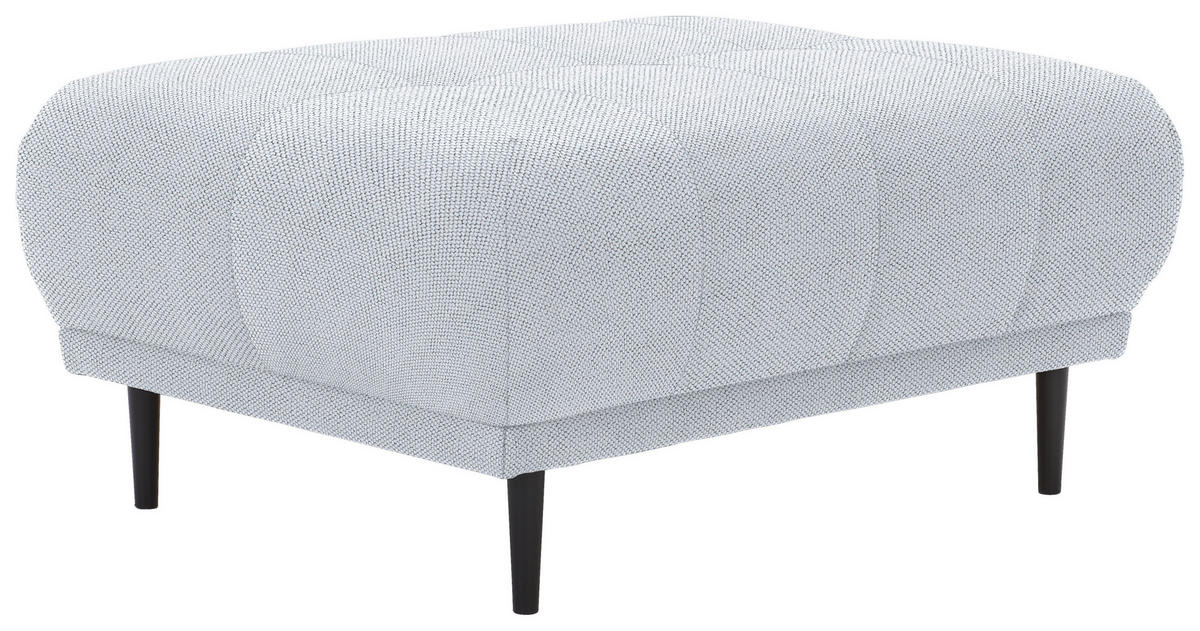 TABOURETtextile gris clair  - gris clair/noir, Design, textile/bois (93/45/77cm) - Stylife