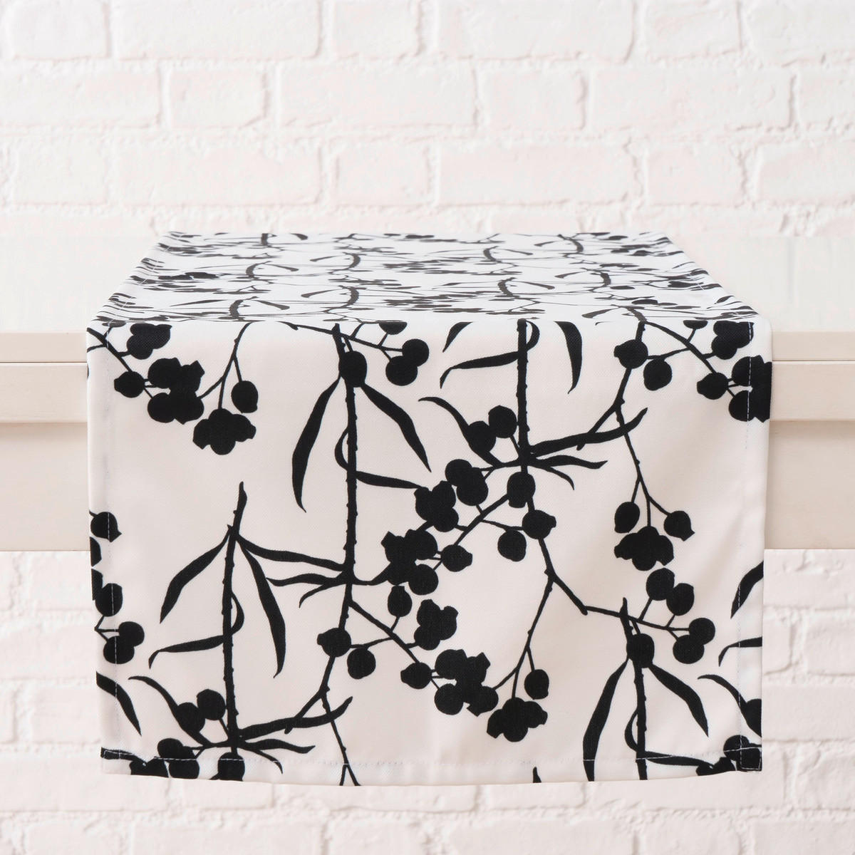 TISCHLÄUFER Textil Weiß, Beige  - Beige/Weiß, Trend, Textil (140/40/1cm)