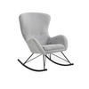 SCHAUKELSTUHL in Schwarz, Hellgrau  - Hellgrau/Schwarz, MODERN, Textil/Metall (70/102/94cm) - Livetastic