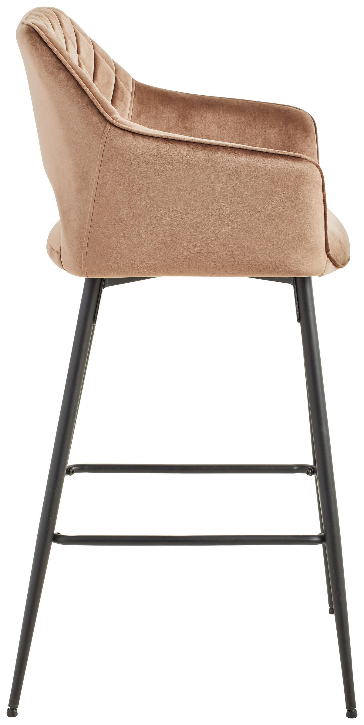 BÁRSZÉK fém, textil fekete, taupe  - fekete/taupe, Modern, textil/fém (55/105/53cm) - MID.YOU