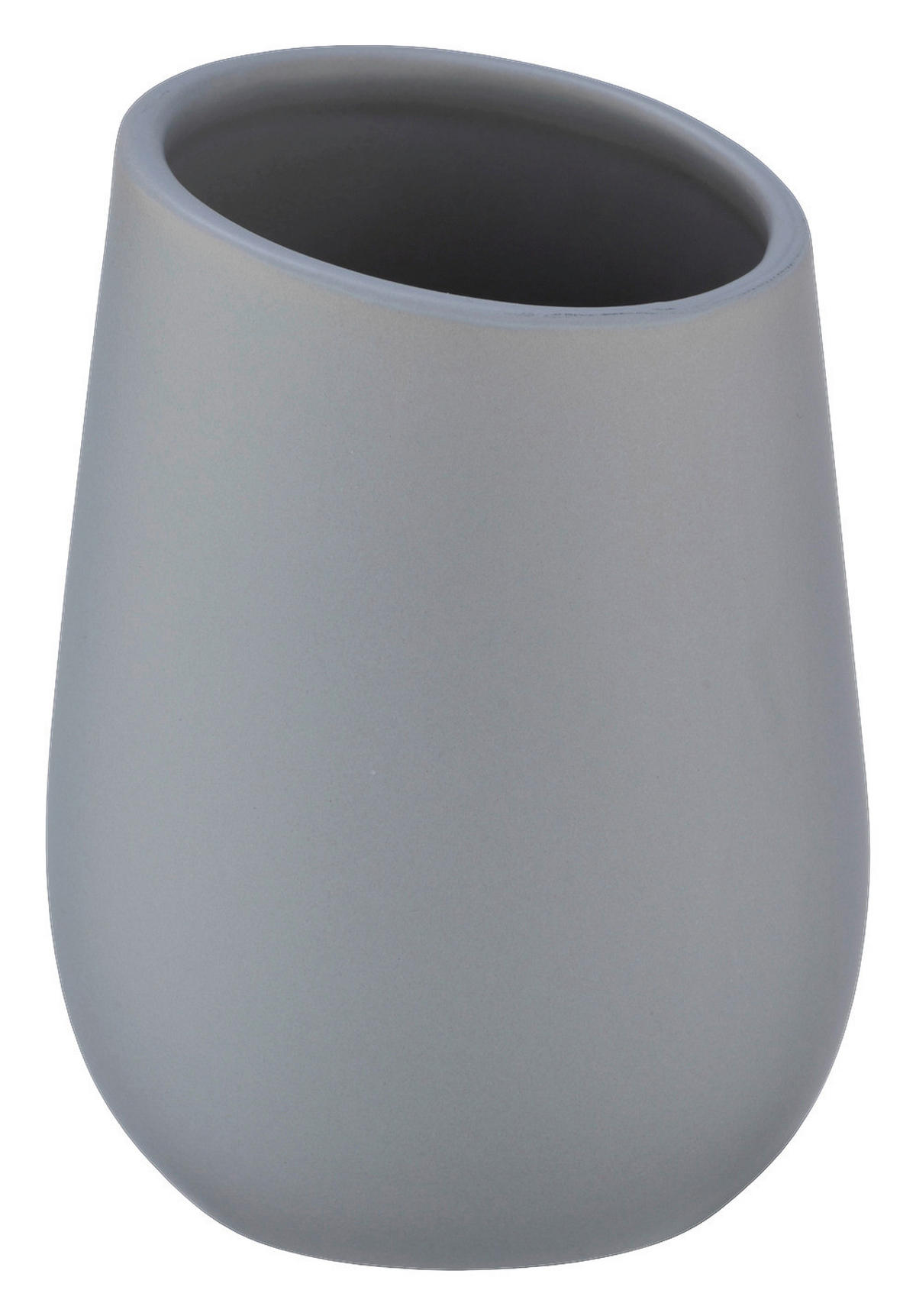 ZAHNPUTZBECHER BADI  - Grau, Basics, Keramik (8/11cm) - Wenko