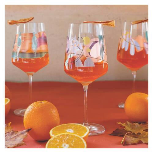 SPRITZERGLAS 544 ml  - Orange/Rosa, Trend, Glas (8,3/22,5cm) - Ritzenhoff