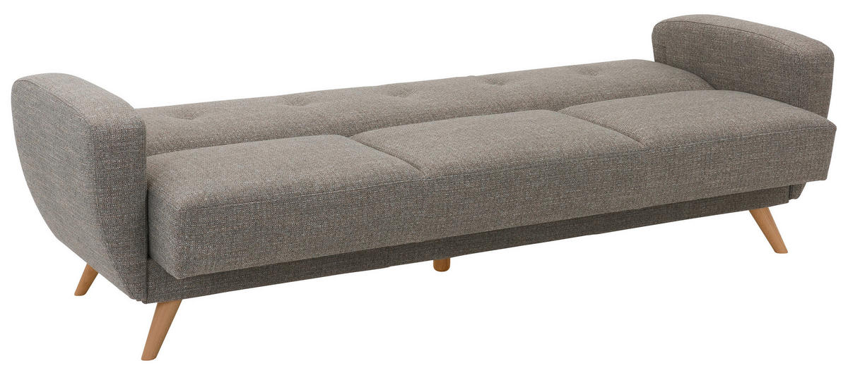 SCHLAFSOFA in Textil Grau  - Naturfarben/Grau, Design, Holz/Textil (230/85/82cm) - Max Winzer