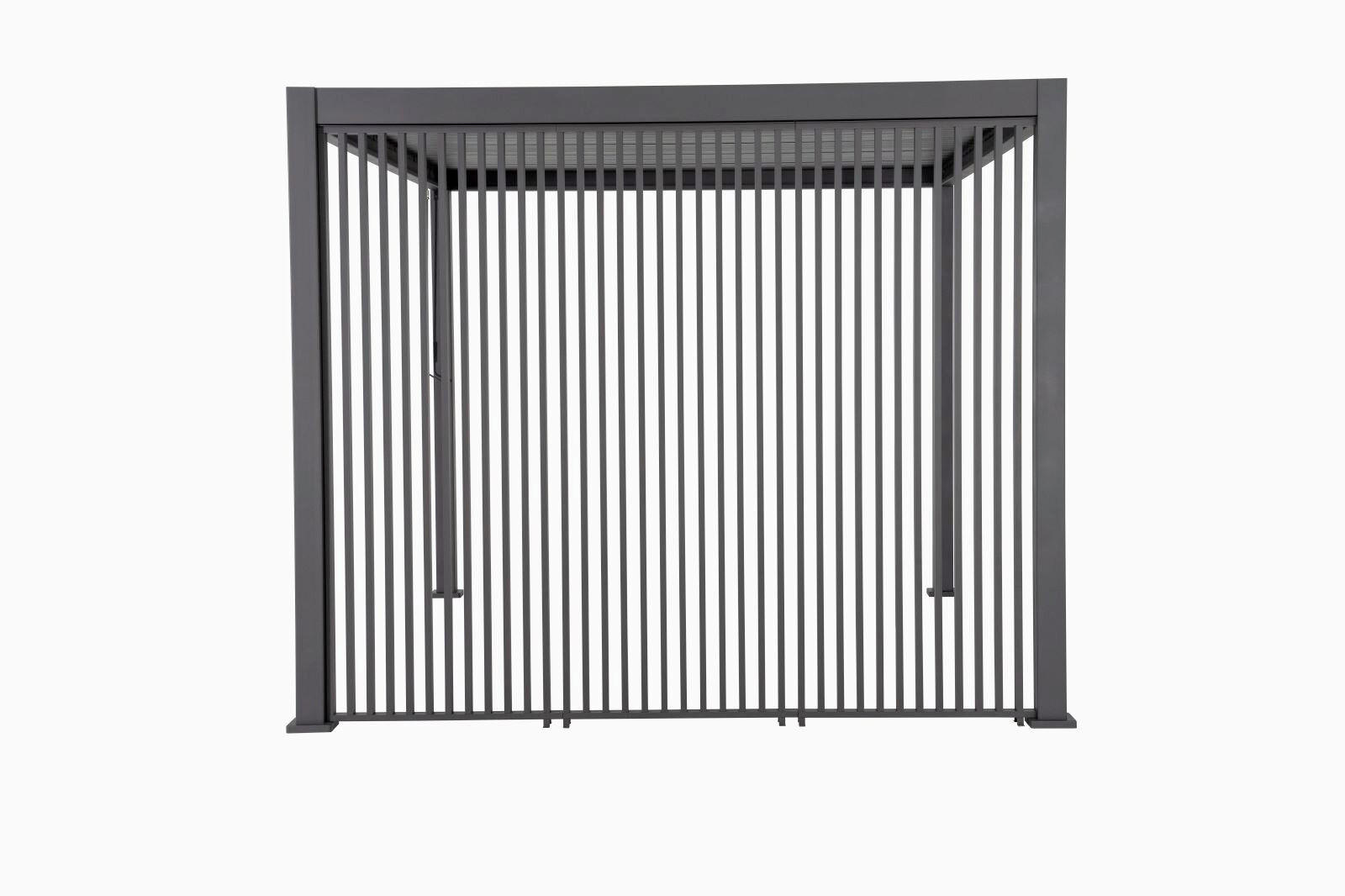 PAVILLON-SEITENTEIL  - Anthrazit, LIFESTYLE, Metall (113/240/10cm) - Gardenson