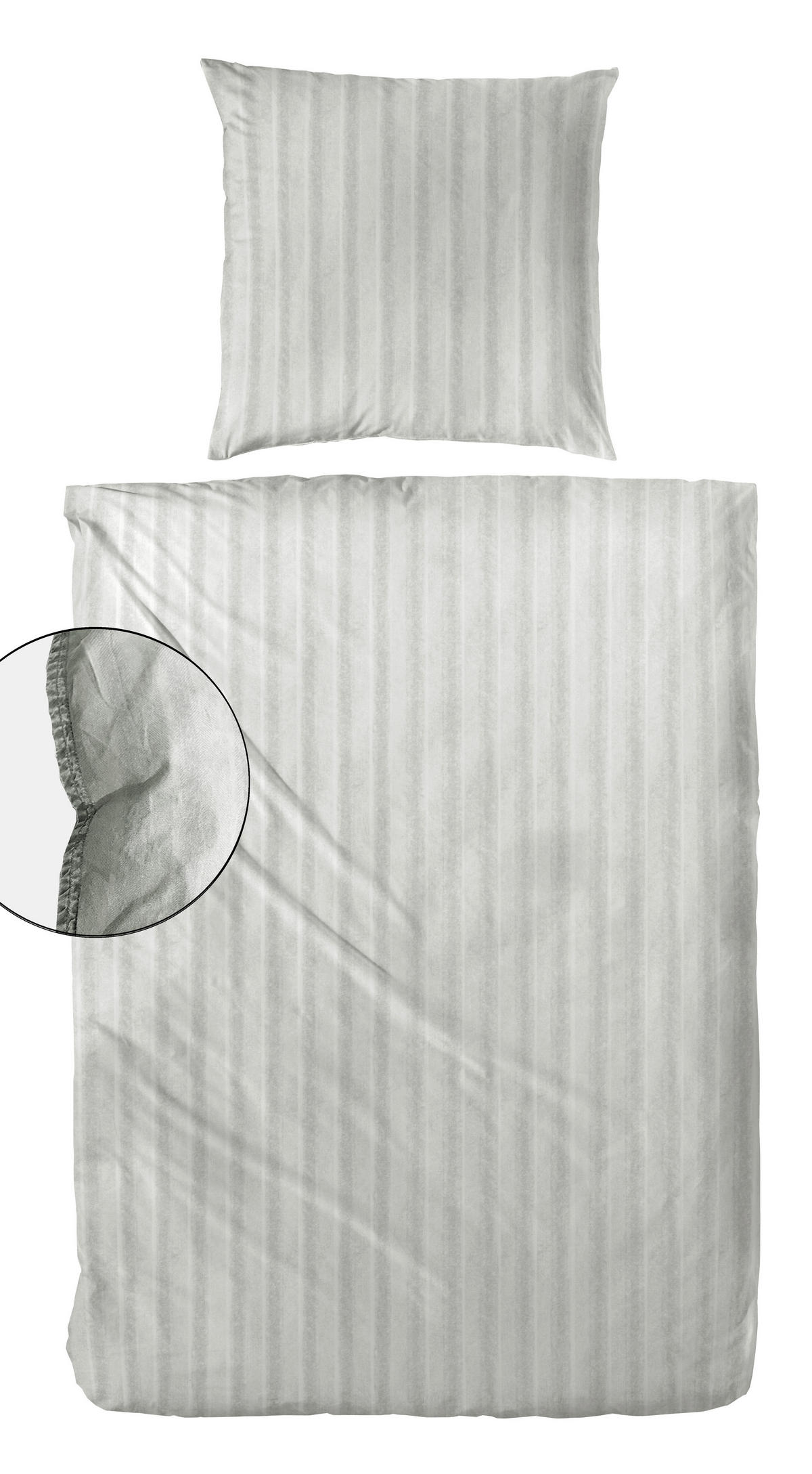 BETTWÄSCHE Renforcé 135/200 cm  - Grau, Basics, Textil (135/200cm)
