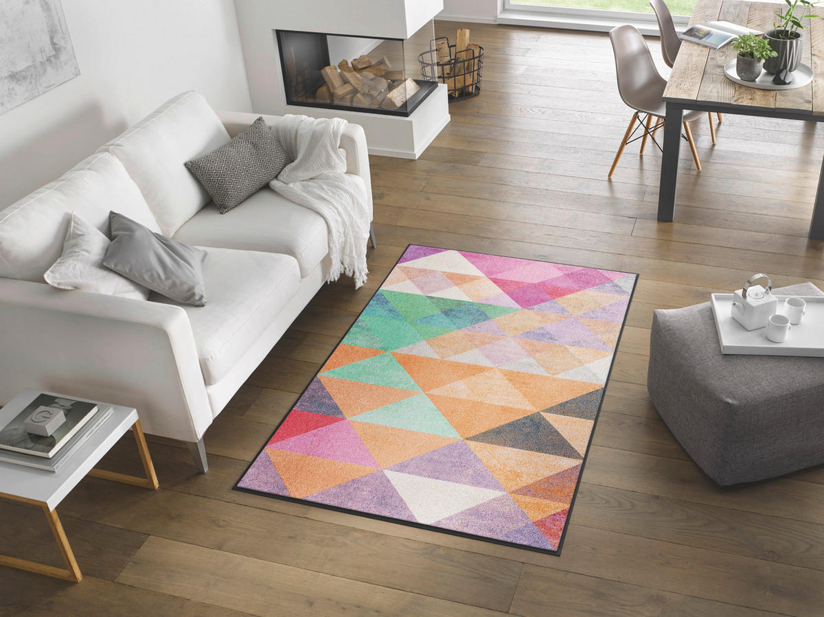 FLACHWEBETEPPICH 115/175 cm Snorre Multicolor  - Multicolor, KONVENTIONELL, Kunststoff/Textil (115/175cm) - wash+dry