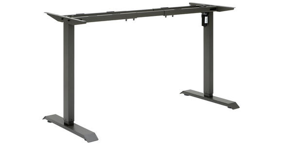 TISCHGESTELL 110-135/35/69-115 cm   - Anthrazit, KONVENTIONELL, Metall (110-135/35/69-115cm) - Carryhome