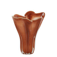 VASE KAZUNO  - Terracotta/Creme, Basics, Glas (26/32/32cm) - Light & Living