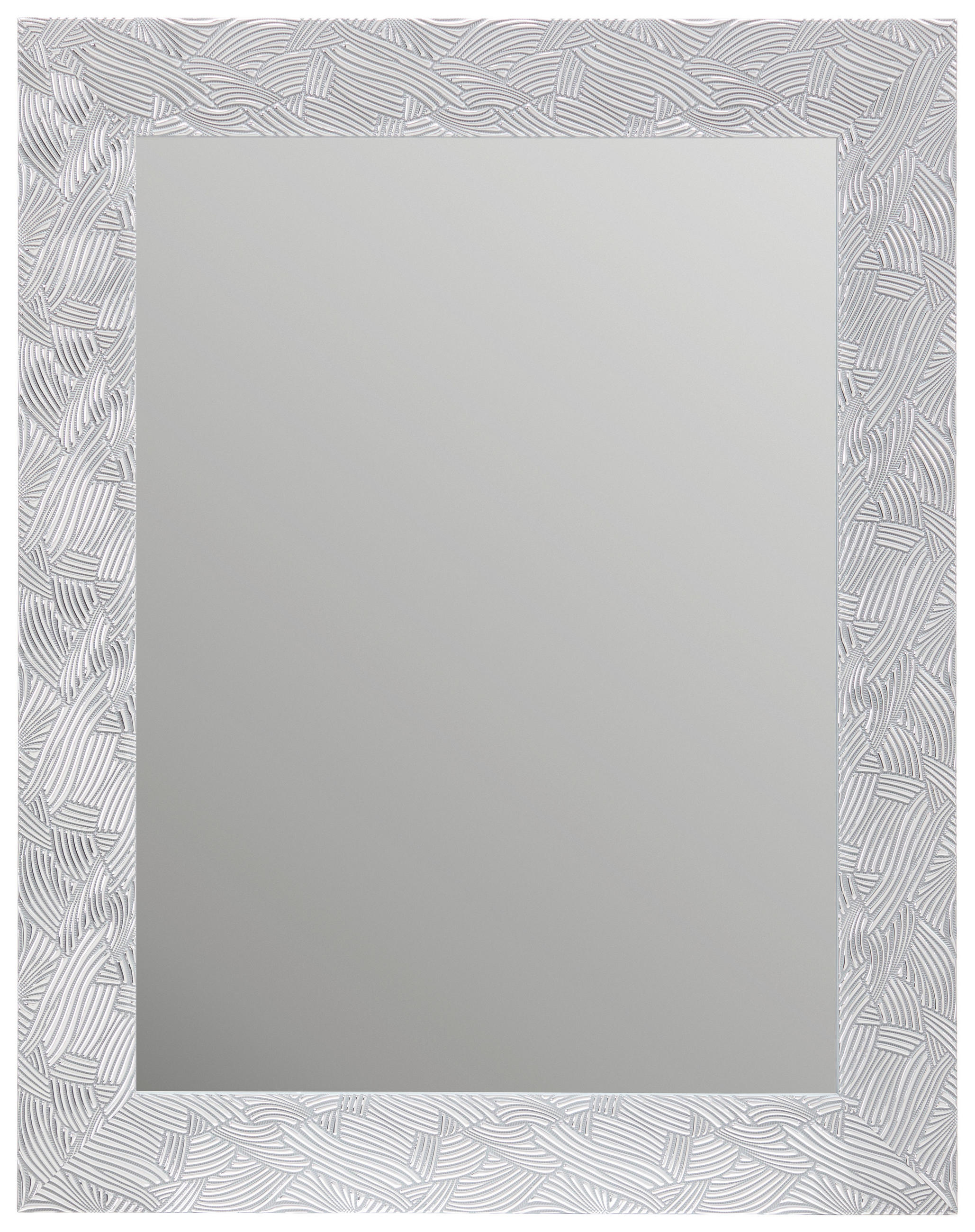 WANDSPIEGEL 55/70/2 cm  - Silberfarben, Lifestyle, Glas/Holzwerkstoff (55/70/2cm) - Carryhome