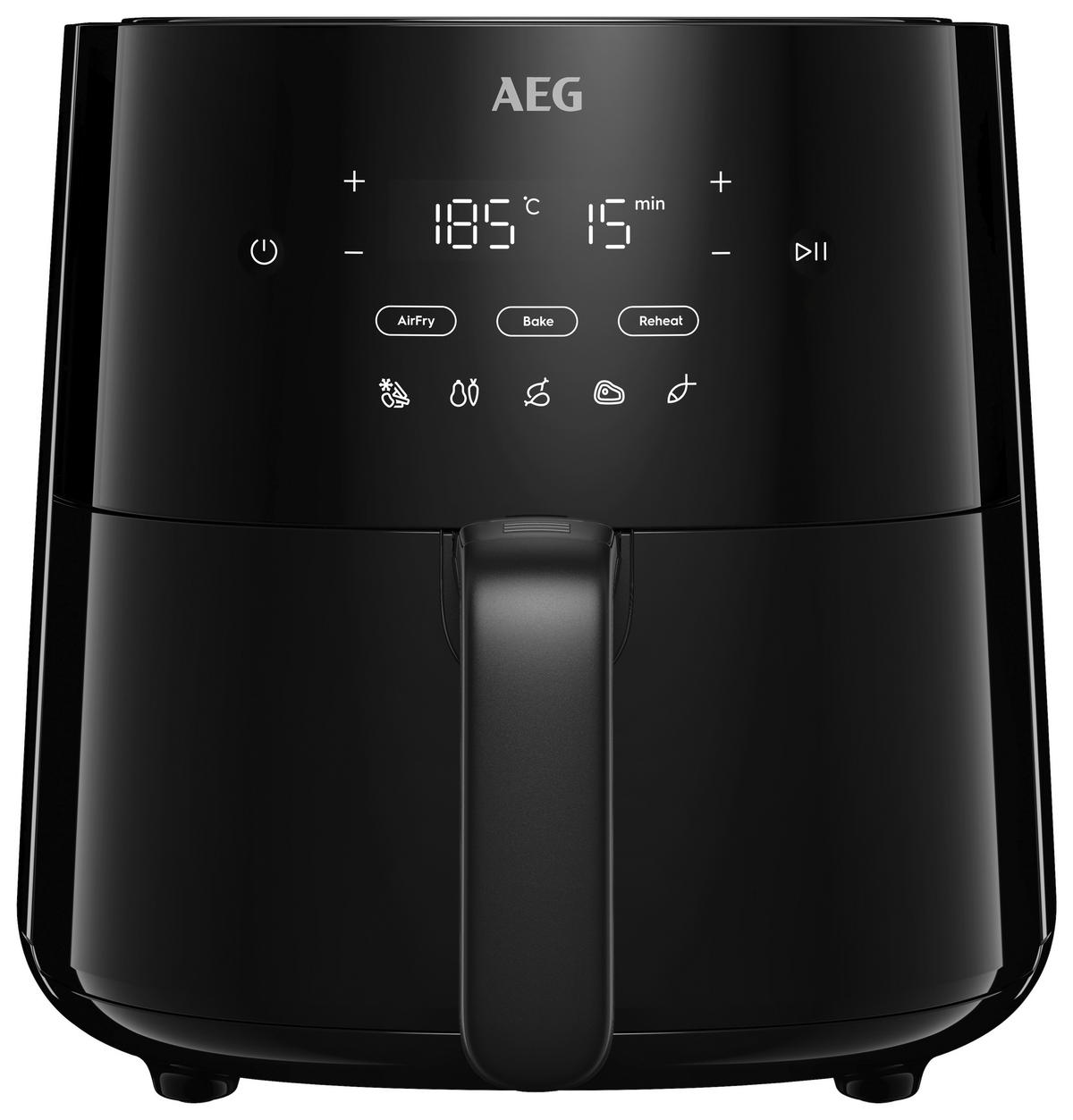 HEIßLUFTFRITTEUSE 3,3 L  - Schwarz, Basics, Kunststoff (28,4/27,4/32,75cm) - AEG