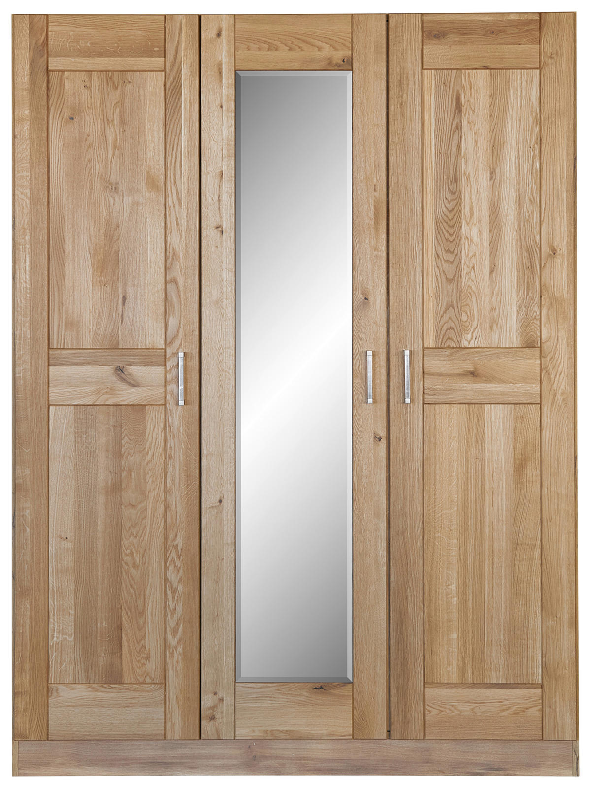 DREHTÜRENSCHRANK  in Eichefarben  - Eichefarben/Nickelfarben, Natur, Glas/Holz (152/205/60cm) - Boxxx
