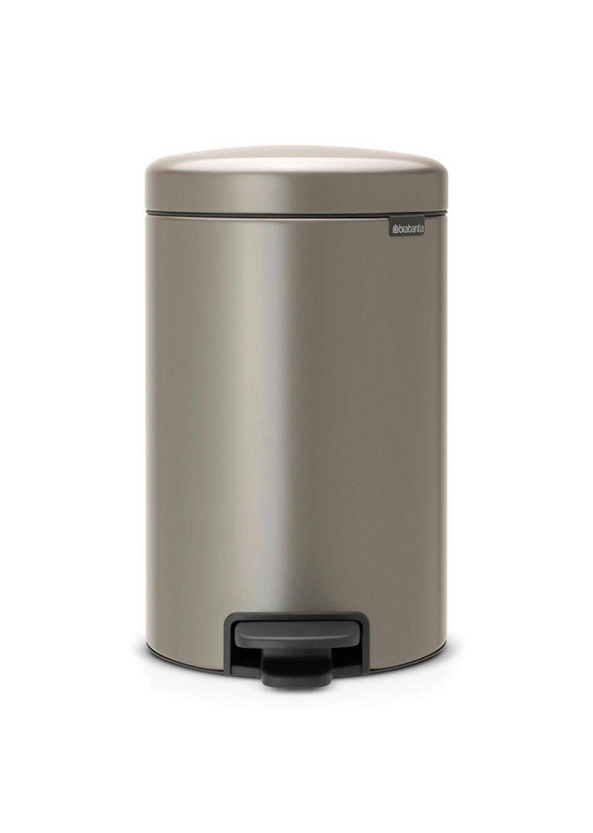KOŠ ZA OTPAD  12 l   - boje platine, Basics, metal/plastika (25.1/41.1/33.8cm) - Brabantia