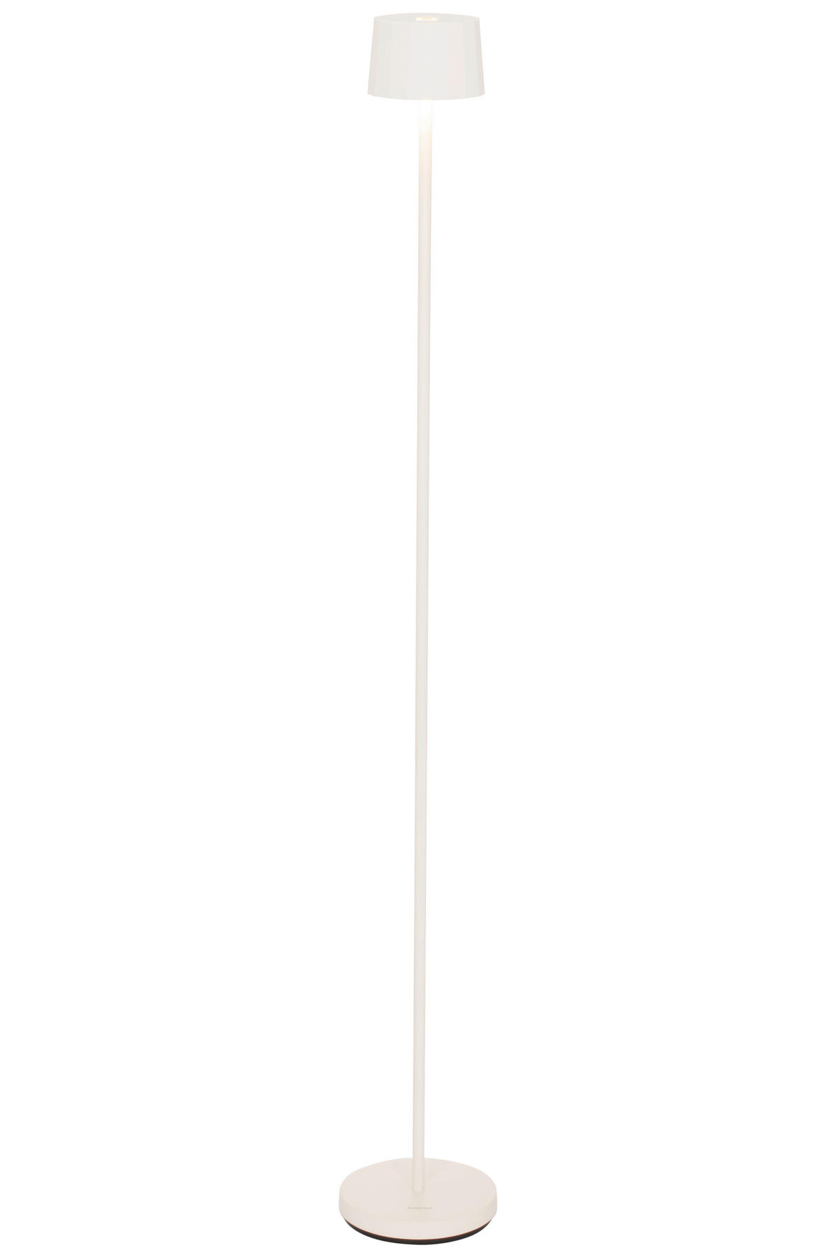 AKKU-STEHLEUCHTE - Weiss, Design, Kunststoff/Metall (16/120cm) - Dieter Knoll