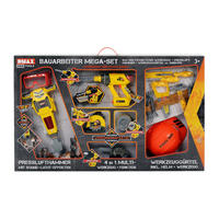 BAUARBEITER-MEGA-SET DMAX Kids Tools  - Gelb/Orange, Basics, Kunststoff