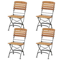KLAPPSESSEL-SET in Holz, Metall Naturfarben  - Naturfarben, Basics, Holz/Metall (60/87/43cm) - Siena Garden