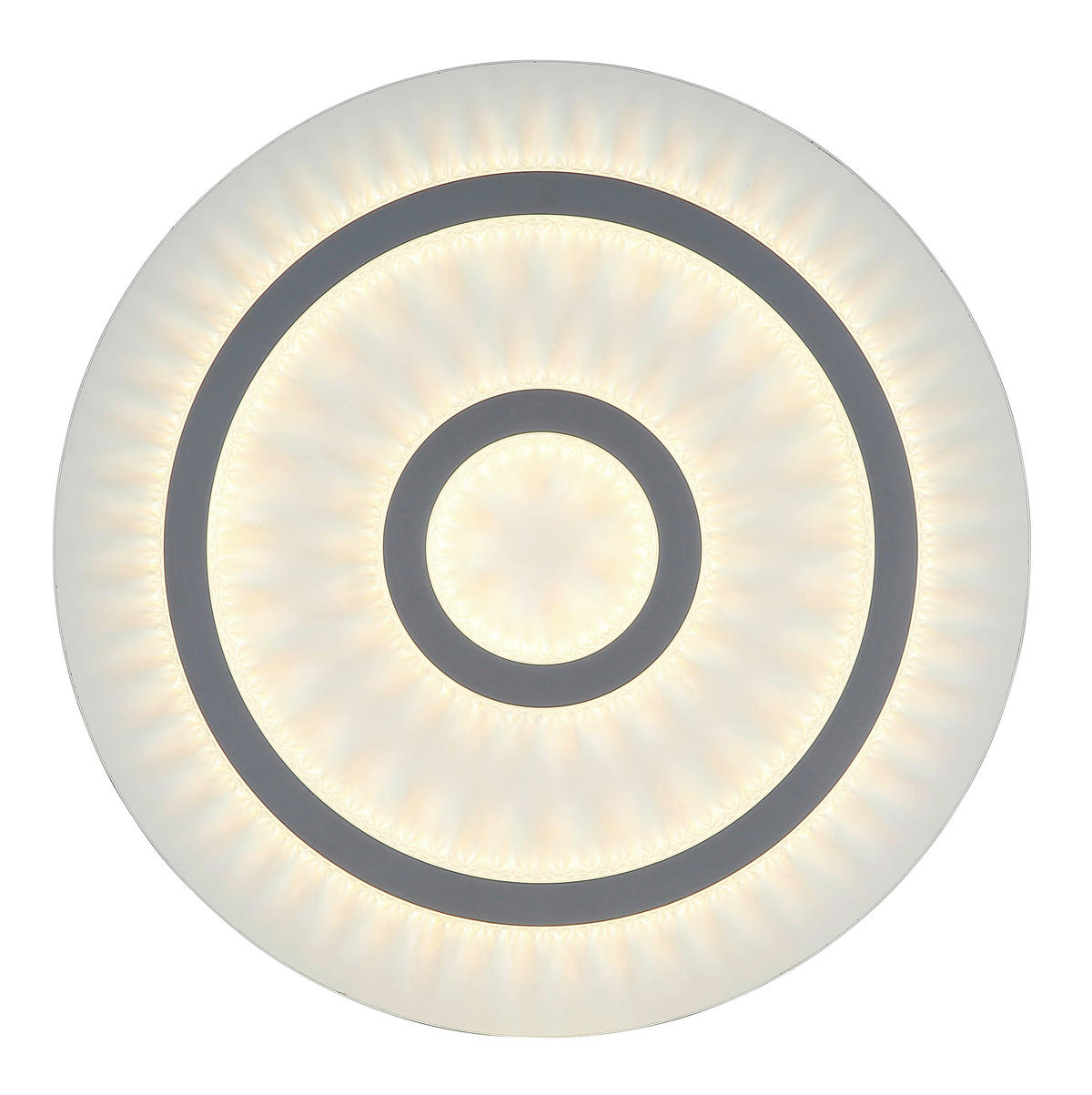 LED-DECKENLEUCHTE 45/5,5 cm   - Klar/Hellgrau, Design, Kunststoff/Metall (45/5,5cm) - Globo