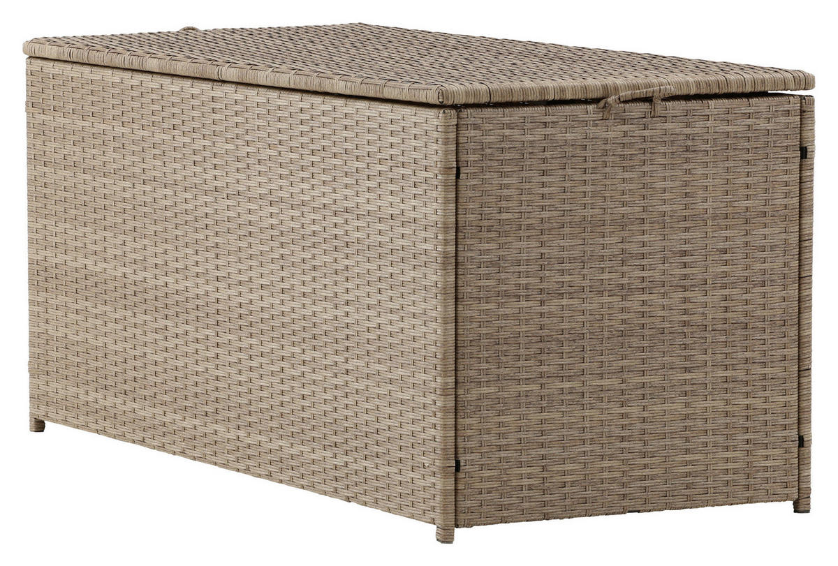 KISSENBOX 130/60/60 cm  - Hellbraun, KONVENTIONELL, Kunststoff (130/60/60cm) - Gardenson