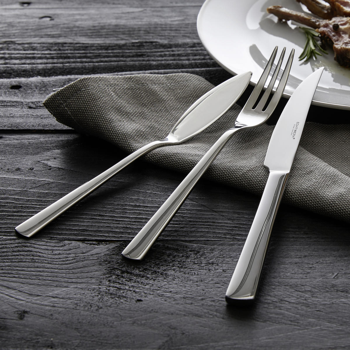 STEAKBESTECK 18-teilig  - Edelstahlfarben, MODERN, Metall - Echtwerk