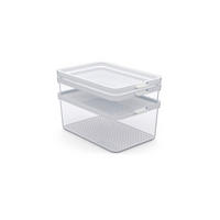 KÜHLSCHRANKBOX CAUMA  - Weiß, Basics, Kunststoff (28,4/18,7/19cm) - Rotho
