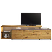 LOWBOARD 294/76,2/55,7 cm - Chromfarben/Fango, Design, Glas/Holz (294/76,2/55,7cm) - Moderano