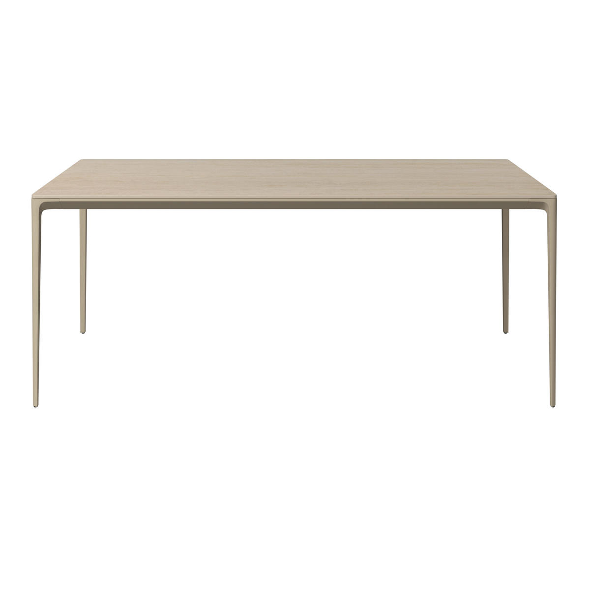 GARTENTISCH 220/100/73 cm Metall, Stein rechteckig  - Beige, Design, Stein/Metall (220/100/73cm) - Dieter Knoll