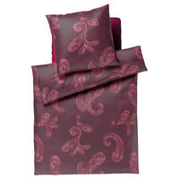 BETTWÄSCHE Makosatin 135/200 cm  - Rot, Basics, Textil (135/200cm) - Joop!