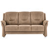 3-SITZER-SOFA in Mikrofaser Beige  - Beige/Alufarben, Konventionell, Textil/Metall (198/100/89cm) - Beldomo Comfort