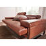 ZWEISITZER-SOFA Echtleder Braun - Chromfarben/Braun, Design, Leder (230/71/106cm) - Chilliano