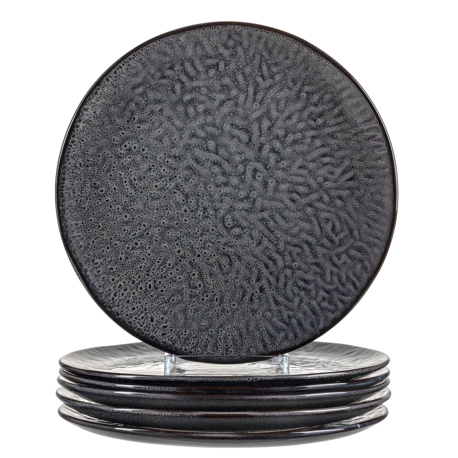 SPEISETELLERSET Matera 6-teilig  - Anthrazit, LIFESTYLE, Keramik (27cm) - Leonardo