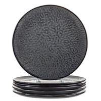 SPEISETELLERSET Matera 6-teilig  - Anthrazit, LIFESTYLE, Keramik (27cm) - Leonardo