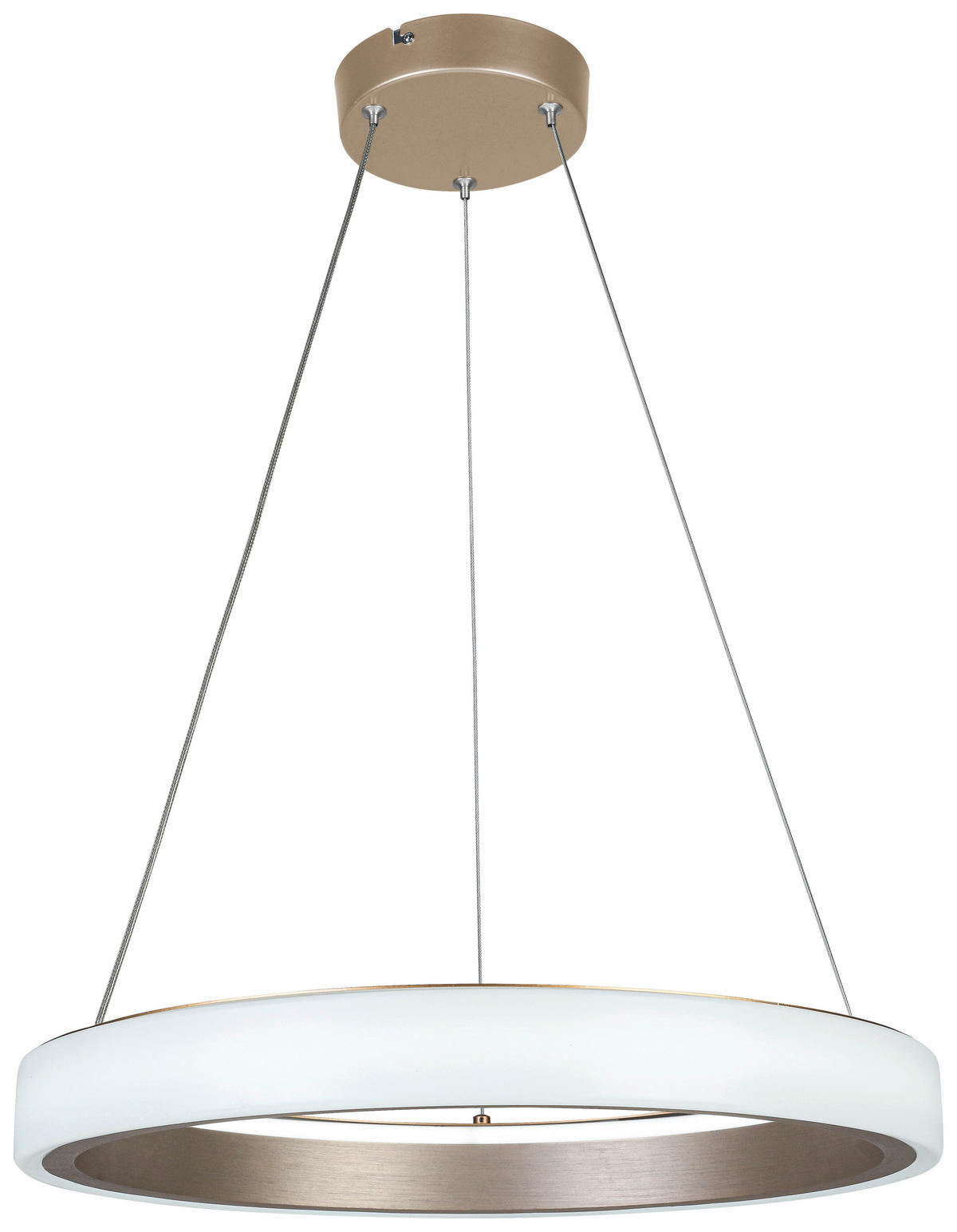 HÄNGELEUCHTE 50/120 cm   - Weiß/Cappuccino, Trend, Kunststoff/Metall (50/120cm) - Collet's Monde