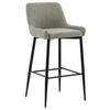 BARHOCKER-SET Textilgeflecht Beige, Schwarz Stahl  - Beige/Schwarz, Design, Textil/Metall (48/105/57cm) - Livetastic