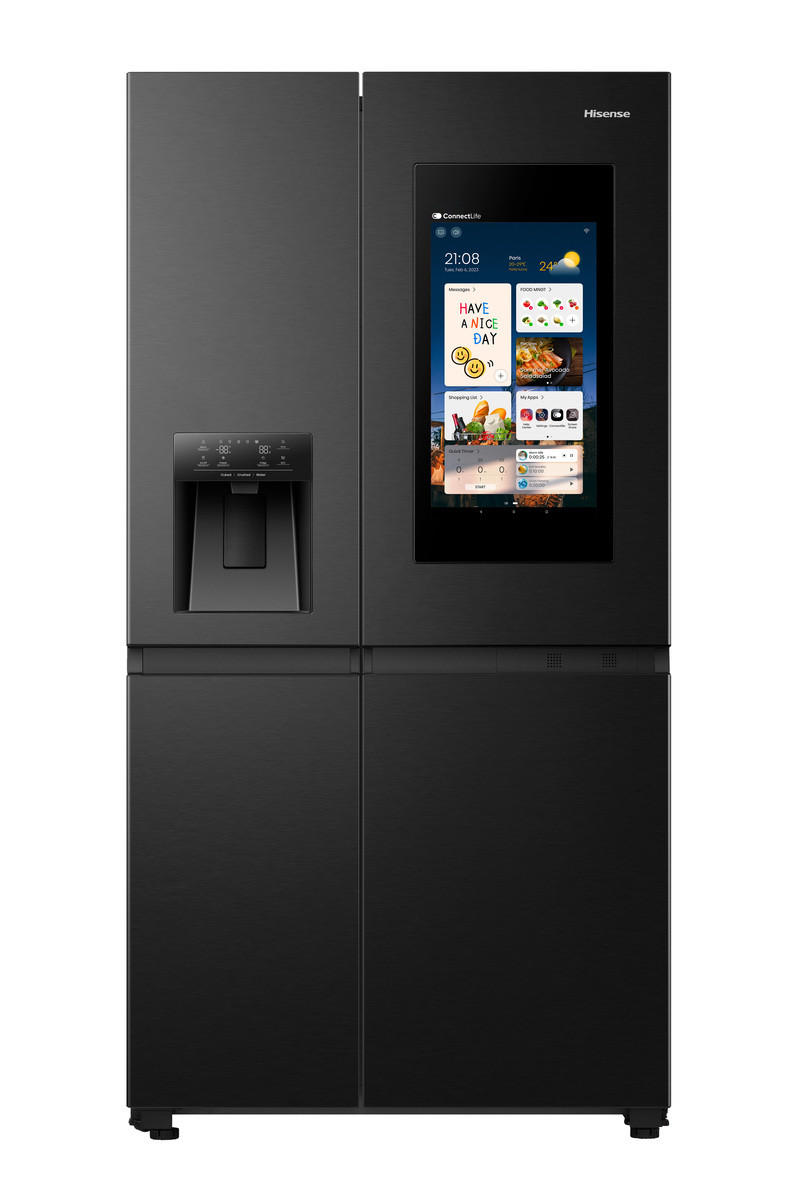 Hisense Side-By-Side Schwarz 91x179x73 cm