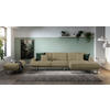 ECKSOFA in Webstoff Braun  304/184 cm  - Braun, Design, Textil/Metall (304/184cm) - Dieter Knoll
