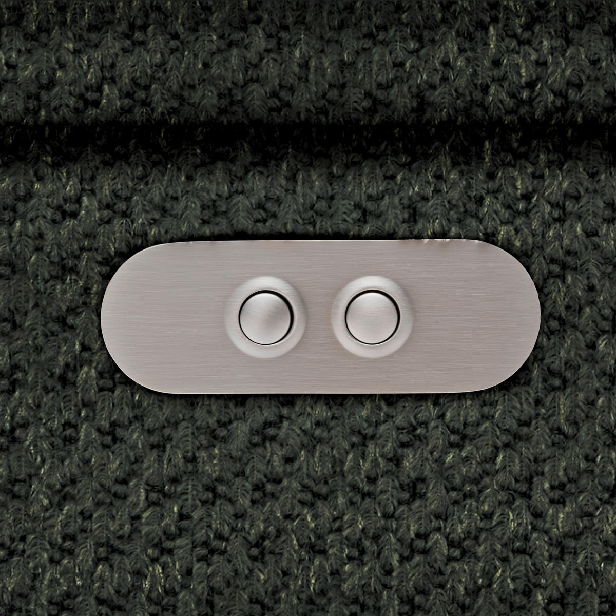 HÖRNSOFFA i chenille, vävt tyg mörkgrön  - svart/mörkgrön, Modern, textil/plast (106/283cm) - MID.YOU