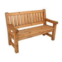 GARTENBANK 124/96/69,5 cm Kiefer   - Braun/Kieferfarben, MODERN, Holz (124/96/69,5cm) - Gardenson