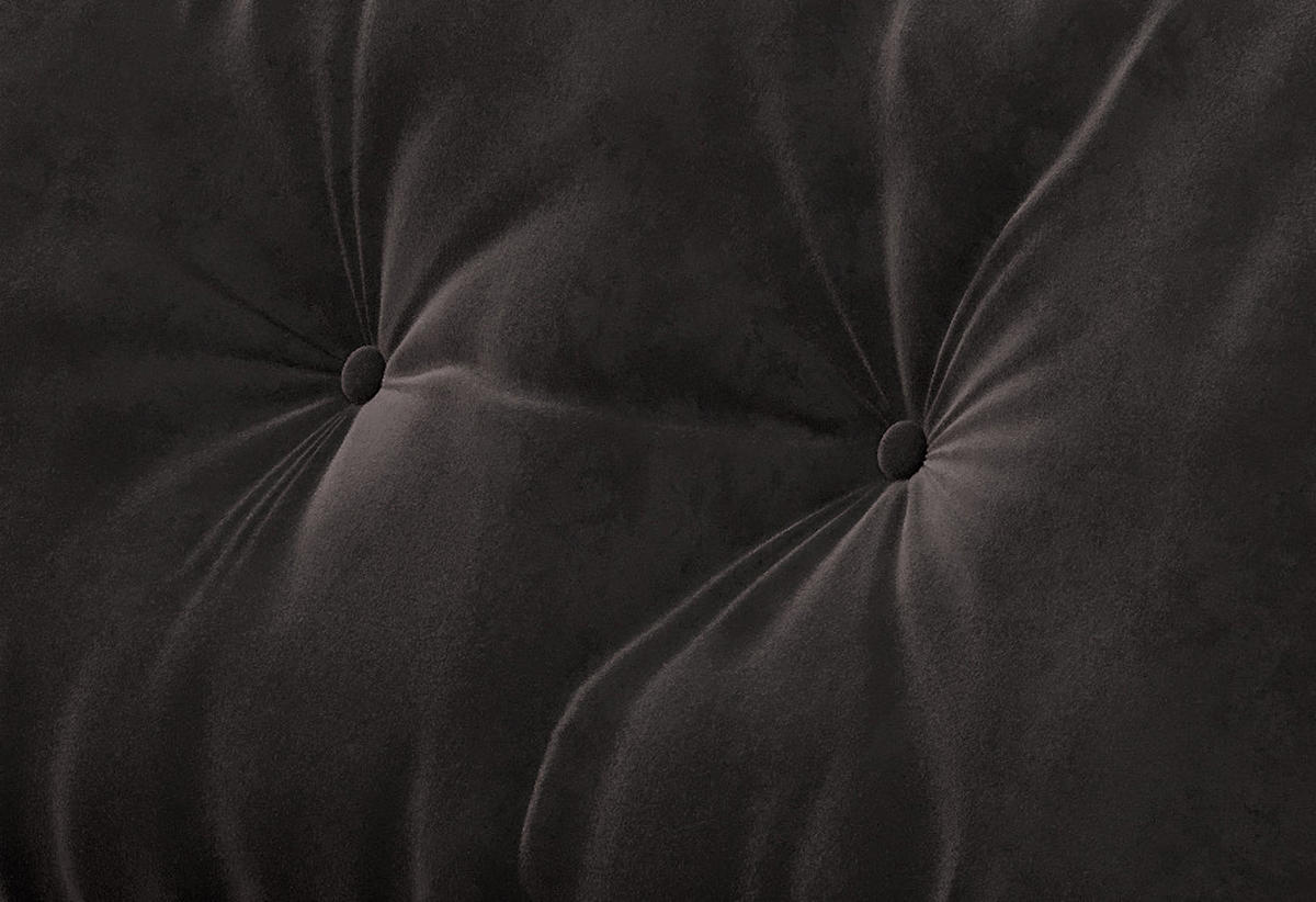 ECKSOFA in Flachgewebe Anthrazit  - Edelstahlfarben/Anthrazit, Design, Textil/Metall (205/259cm) - Livetastic