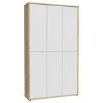 SCHUHSCHRANK 109,2/191,9/34,9 cm  - Hellgrau/Eiche Artisan, MODERN, Holzwerkstoff/Kunststoff (109,2/191,9/34,9cm) - Xora