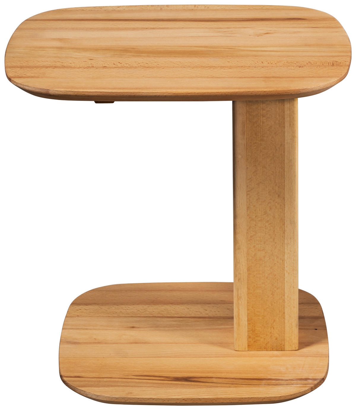 BEISTELLTISCH 50/40/48-67 cm Buche Hartholz Buchefarben rechteckig  - Buchefarben, Design, Holz (50/40/48-67cm) - Linea Natura