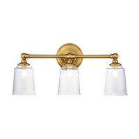 BADEZIMMER-WANDLEUCHTE 53.3/24.8 /15.2 cm   - Messingfarben, KONVENTIONELL, Glas/Metall (53.3/24.8 /15.2cm) - Elstead Lighting