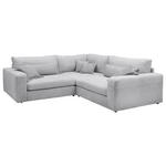 ECKSOFA  in Cord Hellgrau  248/248 cm  - Hellgrau/Schwarz, KONVENTIONELL, Kunststoff/Textil (248/248cm) - Carryhome