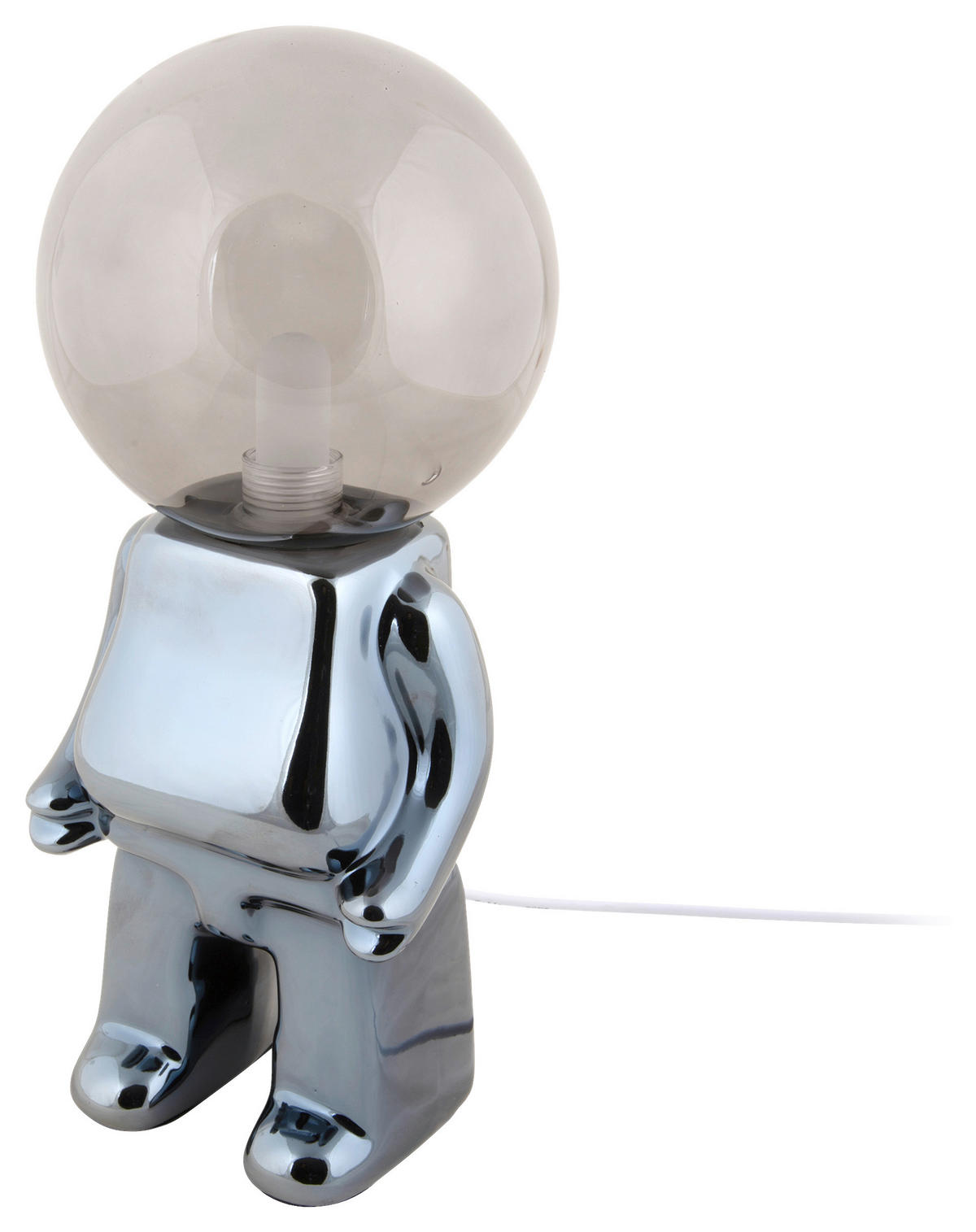 TISCHLEUCHTE - Schwarz, Basics, Glas/Keramik (12/27/12cm) - Leitmotiv