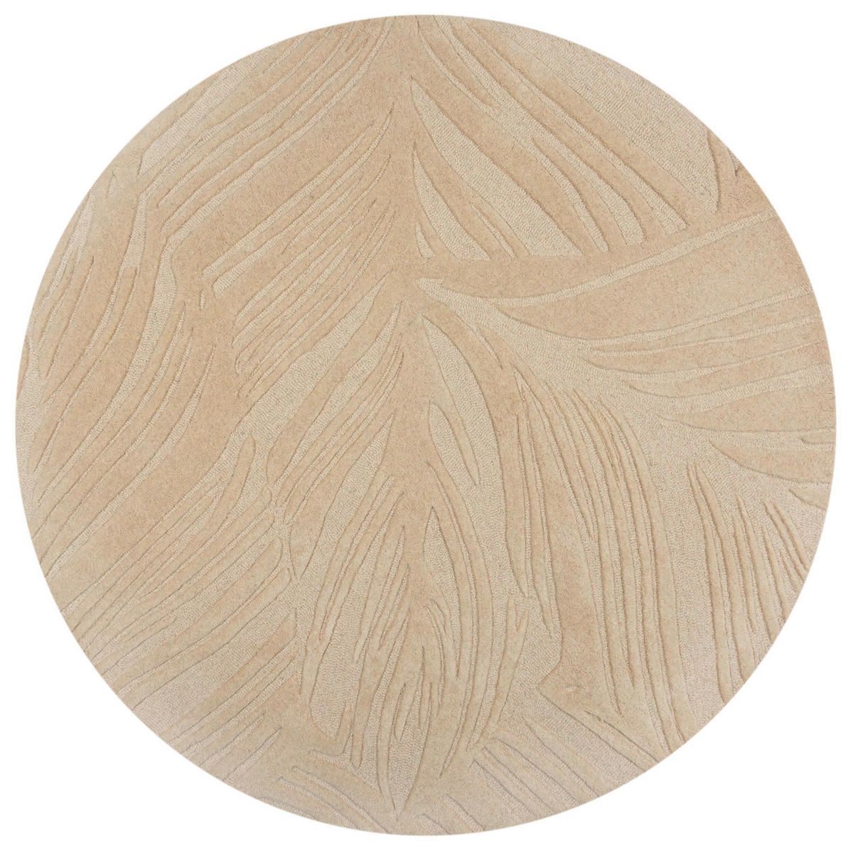 WOLLTEPPICH 160/160 cm Solace Beige  - Beige, Basics, Textil (160/160cm)