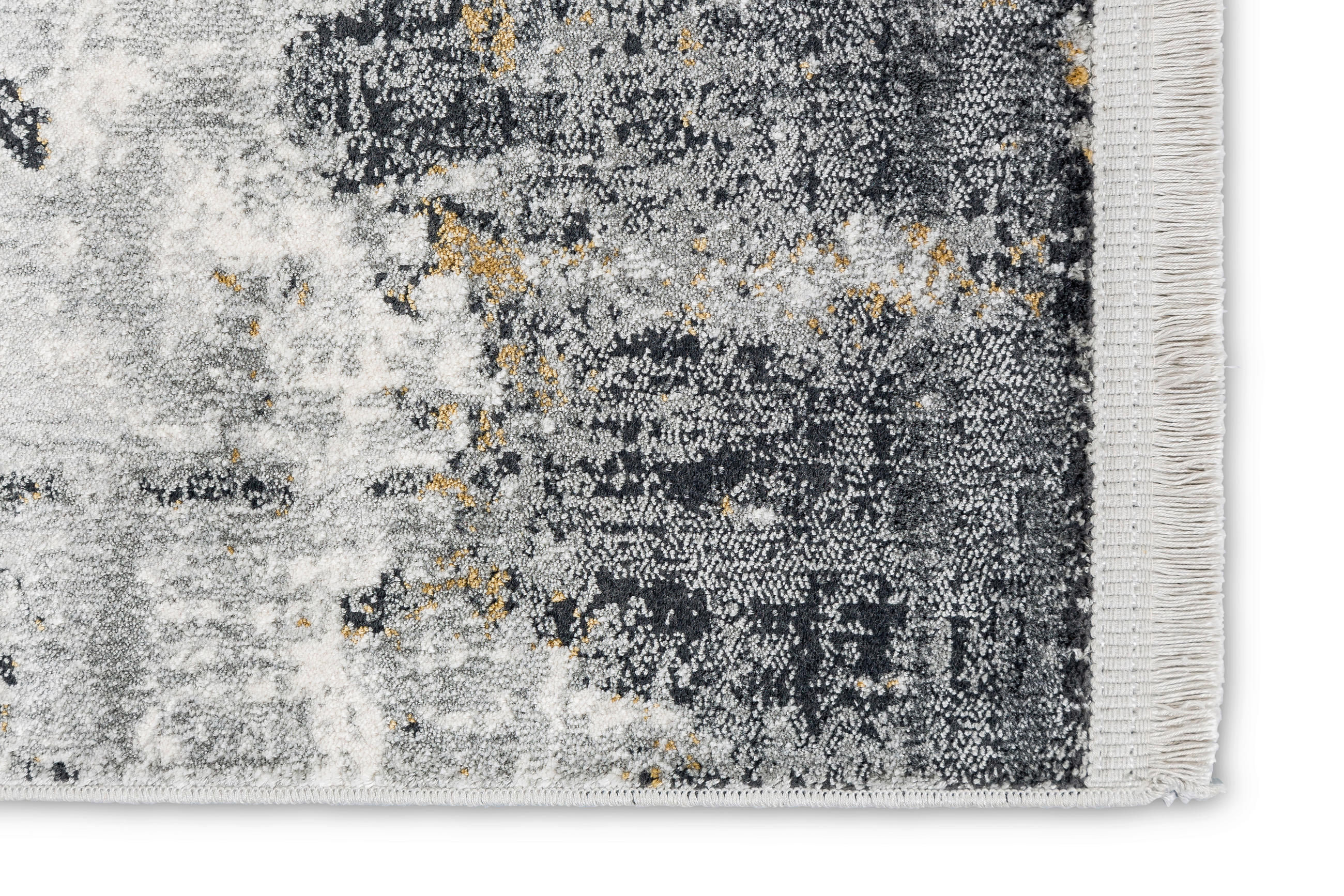 Thumbnail - Novel Webteppich Positano, Anthrazit, Creme, Textil, rechteckig, 140x200 cm, für Fußbodenheizung geeignet, antistatisch,...