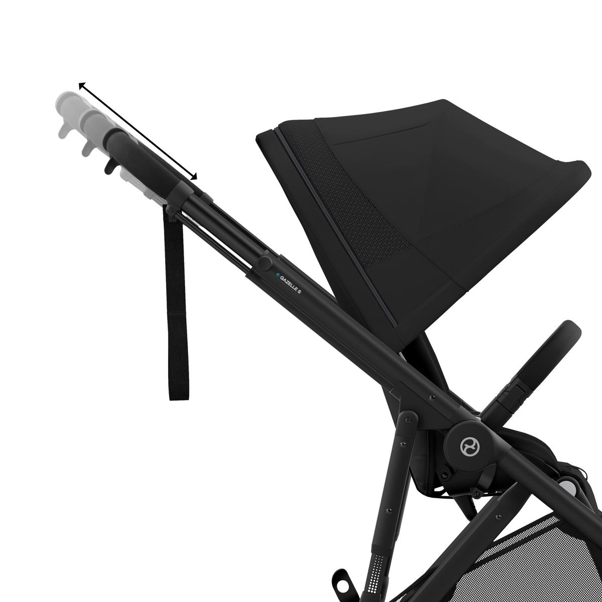 KINDERWAGEN e-Gazelle S  - Schwarz, Design, Kunststoff/Textil (94.5/66/100cm) - Cybex